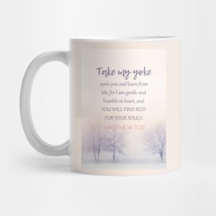 And I will give you rest.  Matthew 11:29 | Christian T-Shirt, Hoodie, Gifts T-Shirt Mug